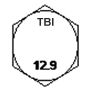 12.9 grade identification marking
