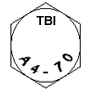 A4-70 grade identification marking