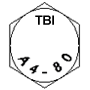 A4-80 grade identification marking