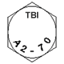 A2-70 nut grade identification marking